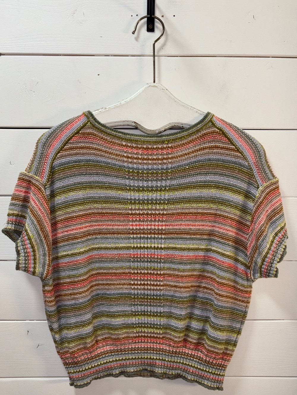 DAILY PRACTICE Anthropologie Multicolor Striped Knit Top Size S - Picture 6 of 10